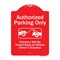 Signmission Authorized Parking Violators Will Towed Away Owner Expense Aluminum Sign, 18" L, 24" H, RW-1824-9997 A-DES-RW-1824-9997 - alternate 1